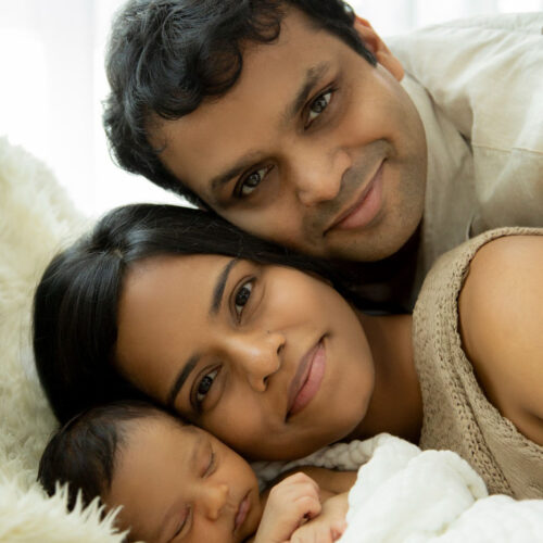 Baby photoshoot with family