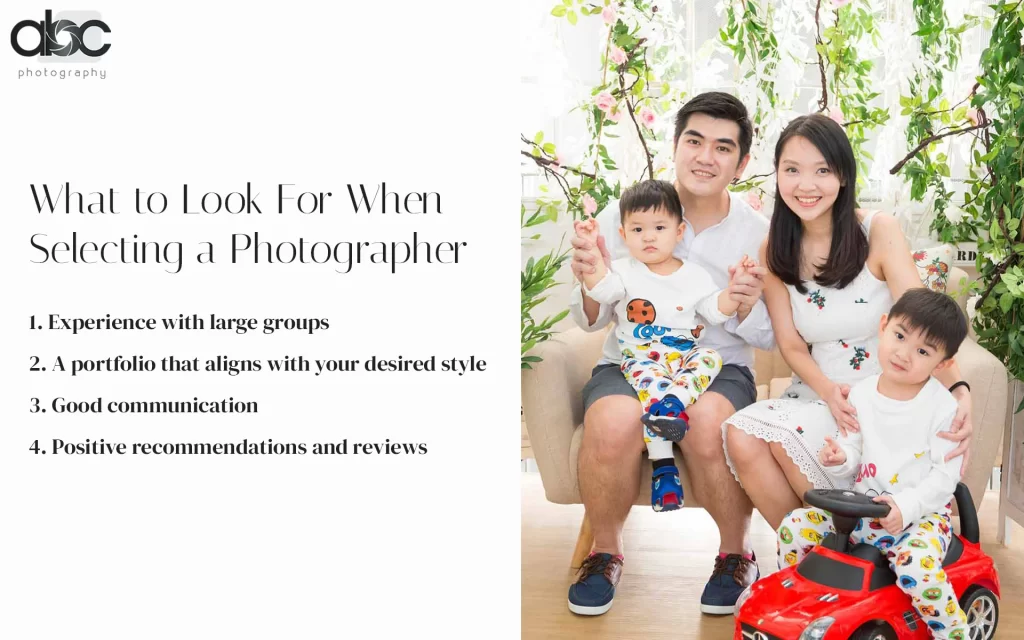 What to Look For When Selecting a Photographer Infographic