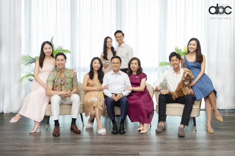 Family studio photoshoot in Singapore
