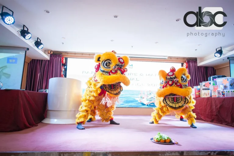 Lion dance at corporate event Singapore