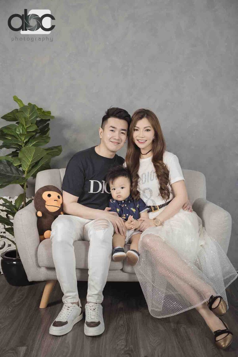 Young family portrait studio Singapore